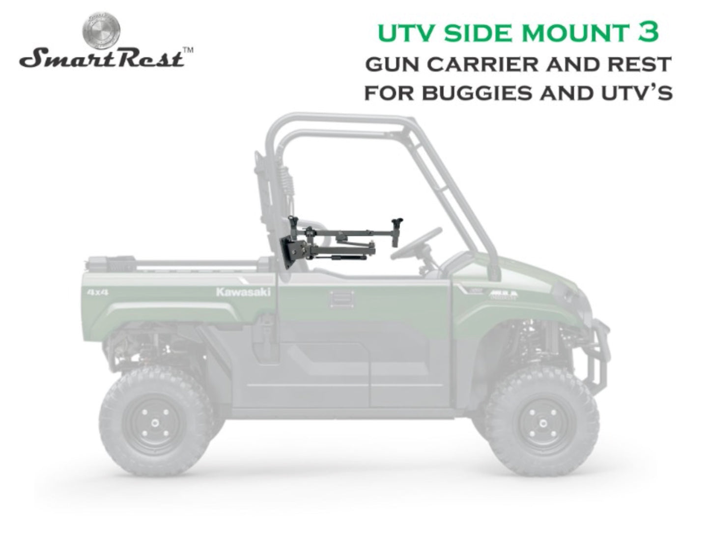 SmartRest UTV Gun Rack - Side Mount
