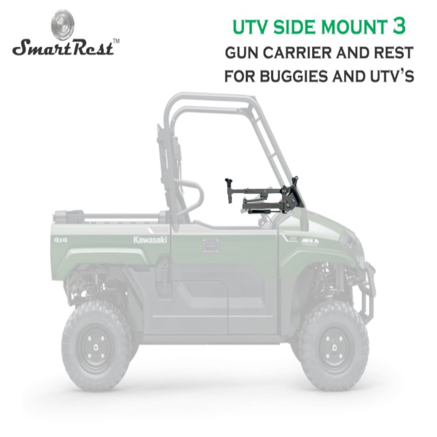 SmartRest UTV Gun Rack - Side Mount